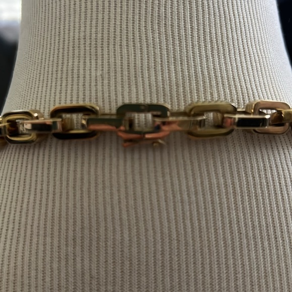 EDDIE BORGO 17” SUPRA LINK NECKLACE NWT 12 K GOLD - Picture 10 of 12